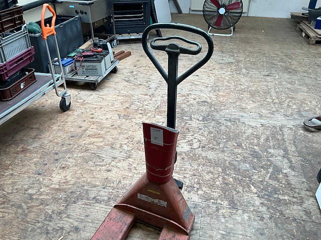 Hand hydraulische palletwagen met weeginstallatie - afbeelding 3 van  5
