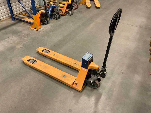 Hand hydraulische palletwagen met weegschaal - afbeelding 2 van  4