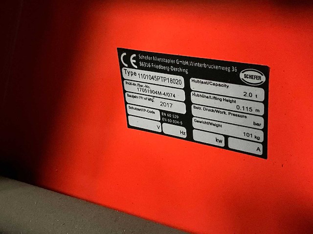 Hand hydraulische palletwagen v.v. lange lepels - afbeelding 2 van  4