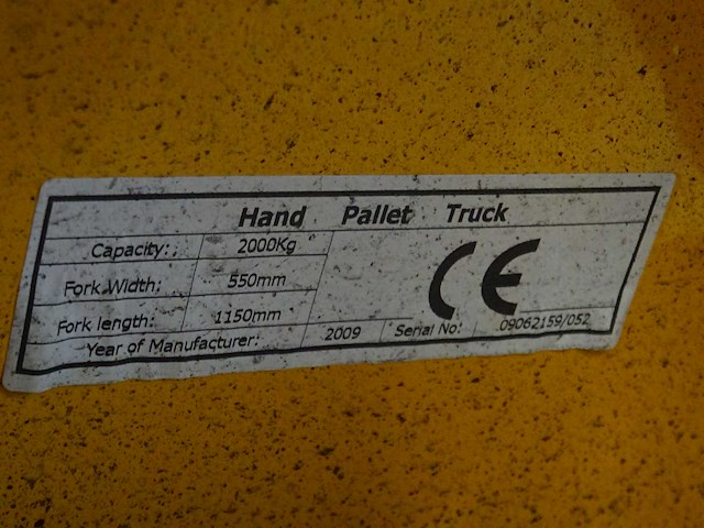 Hand hydraulische palletwagen - afbeelding 2 van  2