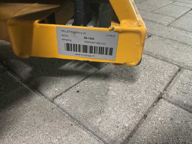 Hand hydraulische palletwagen - afbeelding 2 van  7