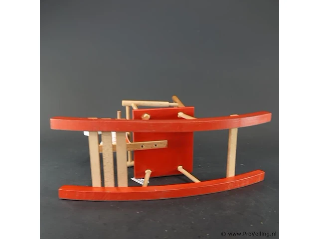 Handbeschilderd houten hobbelpaard - afbeelding 5 van  5