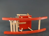 Handbeschilderd houten hobbelpaard - afbeelding 5 van  5