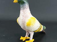 Handbeschilderde ijzeren duif - afbeelding 1 van  5