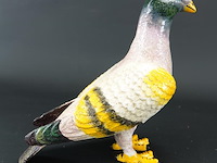 Handbeschilderde ijzeren duif - afbeelding 4 van  5