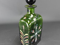 Handbeschilderde oude fles - afbeelding 2 van  5