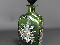 Handbeschilderde oude fles - afbeelding 3 van  5