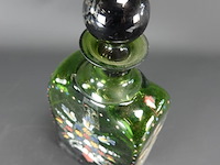 Handbeschilderde oude fles - afbeelding 4 van  5