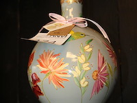 Handbeschilderde vaas een van koch hoogte 24 cm. - afbeelding 2 van  2