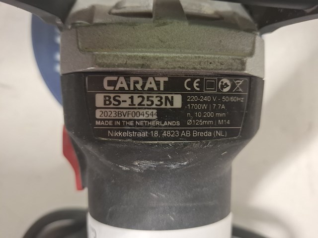 Handbetonschuurmachine - 125mm - 230v carat, bs1253n, bouwjaar 2023 - afbeelding 4 van  5
