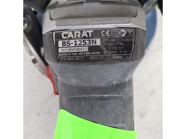 Handbetonschuurmachine - 125mm - 230v carat, bs1253n, bouwjaar 2023 - afbeelding 3 van  6