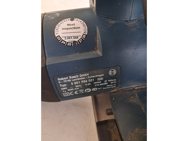 Handcirkelzaag - 230v bosch, gks 55, bouwjaar 2010 - afbeelding 9 van  10