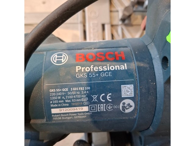 Handcirkelzaag - 230v, bosch, gks 55 gce, 2020 - afbeelding 4 van  5