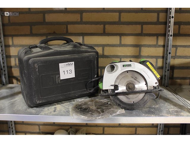 Handcirkelzaag v-tools in koffer. - afbeelding 1 van  2