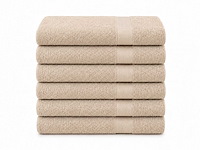 Handdoek 50x100 beige (60x) - afbeelding 1 van  1