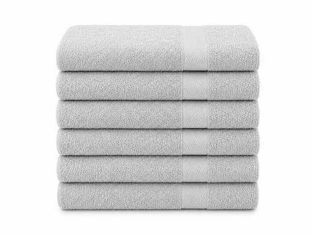 Handdoek 50x100 licht grijs (60x) - afbeelding 1 van  1