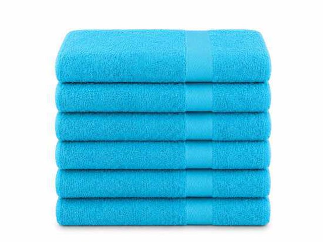 Handdoek 50x100 turquoise (60x) - afbeelding 1 van  1