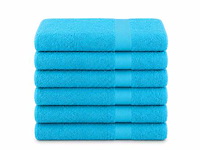 Handdoek 50x100 turquoise (60x) - afbeelding 1 van  1