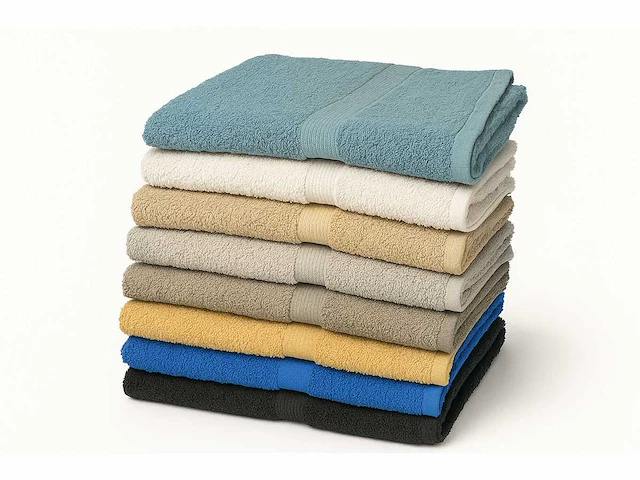 Handdoek diverse kleuren 50x100cm (80x) - afbeelding 2 van  9