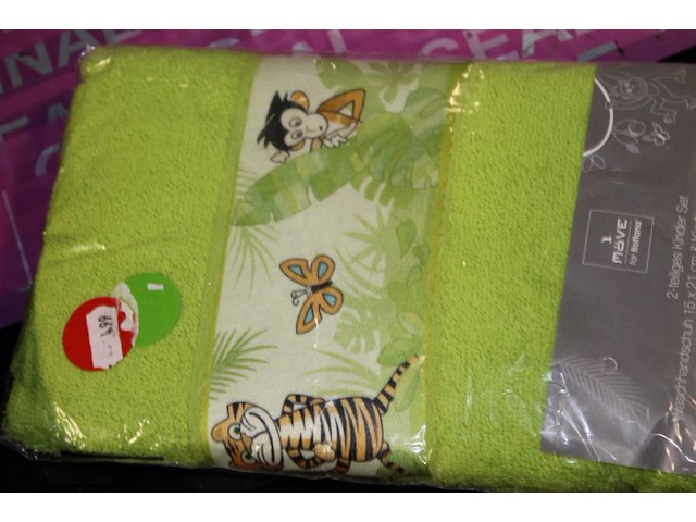 Handdoek met washandje voor kids 1 set ind ds a - afbeelding 3 van  3