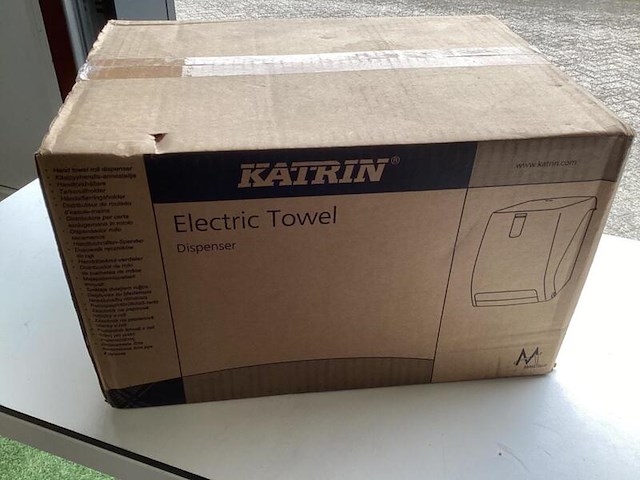 Handdoekdispenser, katrin, electric towel, grijs - afbeelding 3 van  5