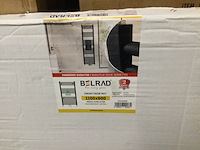 Handdoekradiator 110x60 cm, belrad, bzm1100600, zwart - afbeelding 3 van  4
