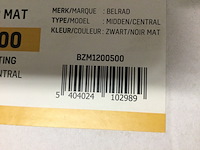 Handdoekradiator 120x50 cm belrad, bzm1200500, zwart - afbeelding 4 van  4