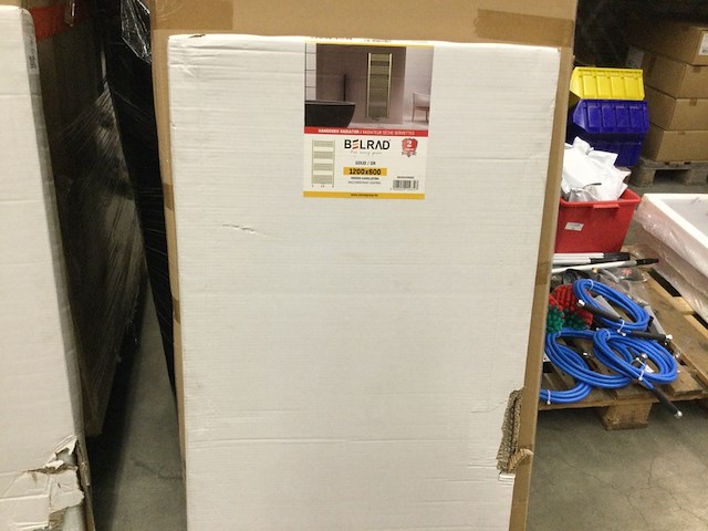 Handdoekradiator 120x60 cm, belrad, bwg01200600, goud - afbeelding 2 van  3