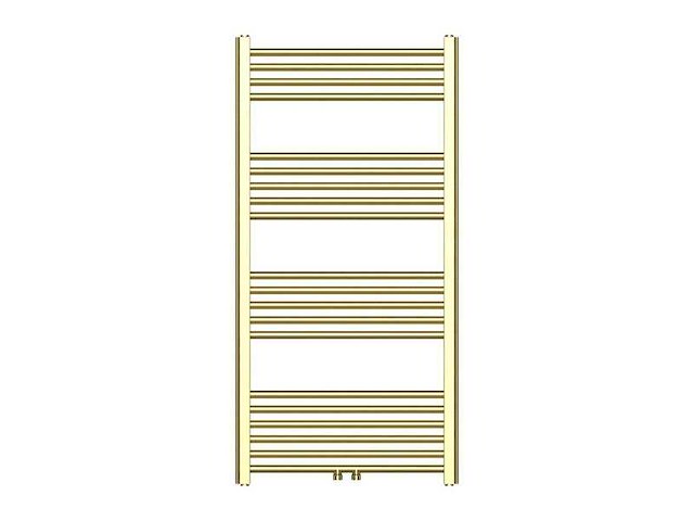 Handdoekradiator 120x60 cm, belrad, bwg01200600, goud - afbeelding 1 van  4