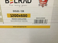 Handdoekradiator 120x60 cm, belrad, bwg01200600, goud - afbeelding 4 van  4