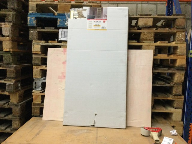 Handdoekradiator 120x60 cm belrad, goud - afbeelding 2 van  3