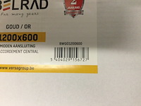 Handdoekradiator 120x60 cm belrad, goud - afbeelding 3 van  3