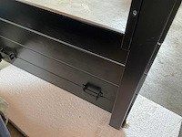 Handdoekradiator 152x60 cm mat zwart verticaal - afbeelding 6 van  9