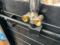 Handdoekradiator 152x60 cm mat zwart verticaal - afbeelding 7 van  9