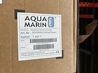 Handdoekradiator 1800x600mm aquamarin - afbeelding 3 van  3