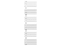 Handdoekradiator 180x50 cm, belrad, bucw1800500, wit - afbeelding 1 van  4