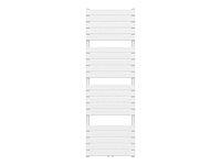 Handdoekradiator 180x60 cm, belrad, bfrw1800600, wit - afbeelding 1 van  4