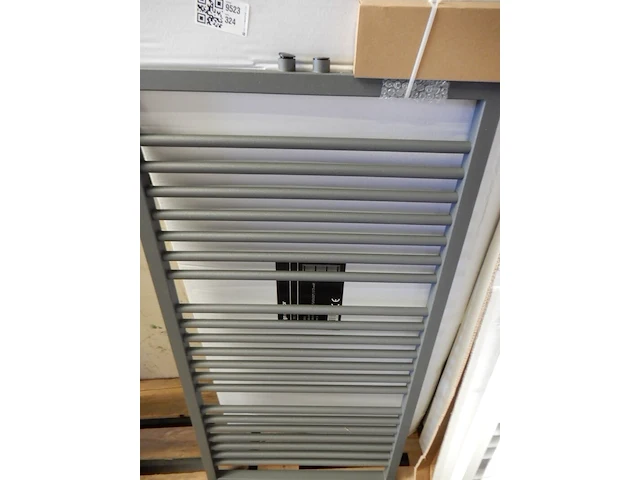 Handdoekradiator, antraciet, 1200x600 - afbeelding 1 van  4