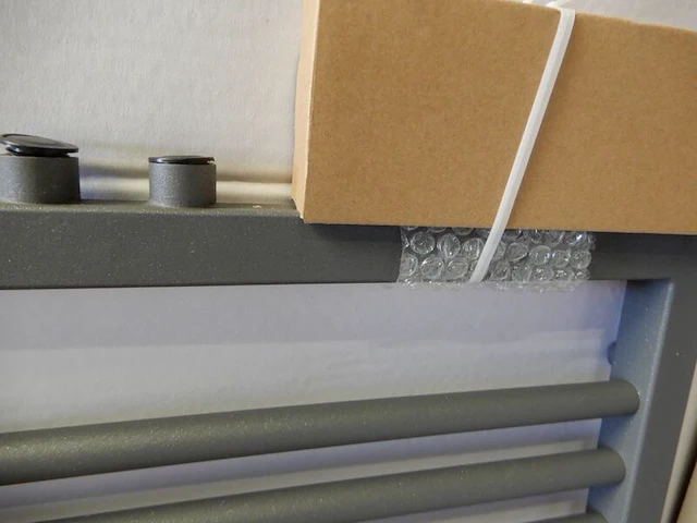 Handdoekradiator, antraciet, 1200x600 - afbeelding 3 van  4