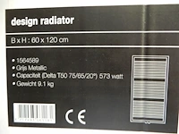 Handdoekradiator, antraciet, 1200x600 - afbeelding 4 van  4