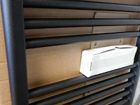 Handdoekradiator, black grafite, 776x500 - afbeelding 2 van  4