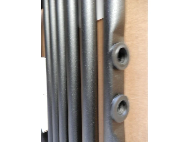 Handdoekradiator, black grafite, 776x500 - afbeelding 3 van  4