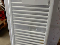 Handdoekradiator, brugman, ibiza, wit, 1450x600