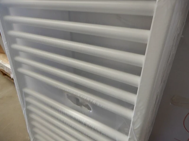 Handdoekradiator, brugman, ibiza, wit, 1450x600 - afbeelding 2 van  3