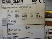 Handdoekradiator, brugman, ibiza, wit, 1978x500 - afbeelding 4 van  4