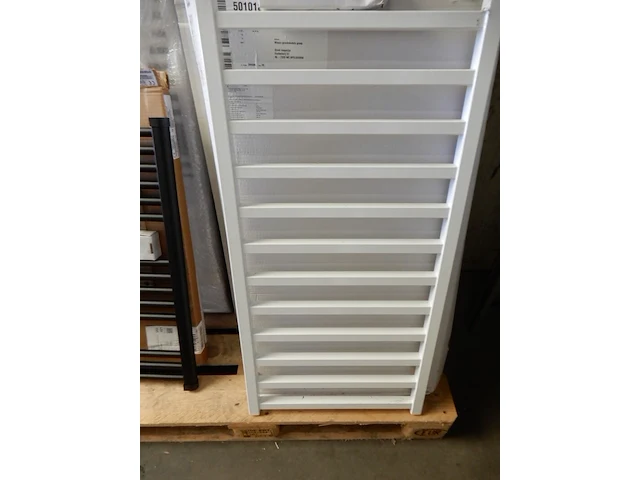 Handdoekradiator, comfort line, square, wit, 1000x500 - afbeelding 1 van  3