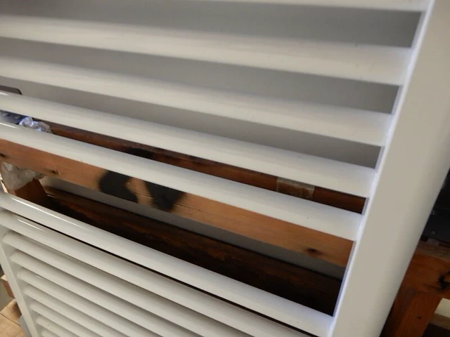 Handdoekradiator, plieger, palermo, wit, 11x600 - afbeelding 2 van  3