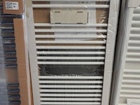 Handdoekradiator, plieger, quadro, wit, 1535x600