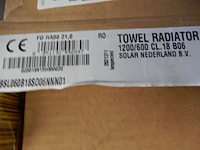 Handdoekradiator, prorad, hd-rad, black grafite, 1154x600 - afbeelding 4 van  4
