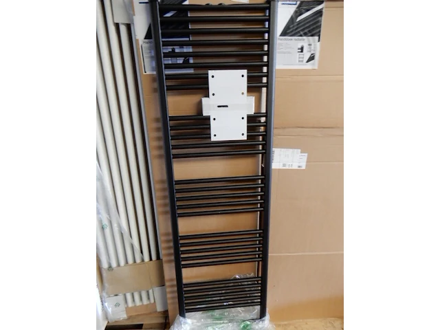 Handdoekradiator, prorad, hd-rad, black grafite, 1742x500 - afbeelding 1 van  3